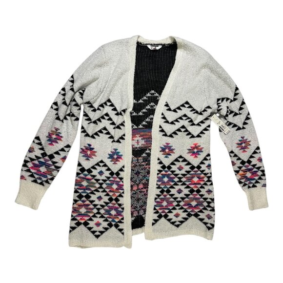 No Boundaries | Aztec Open Front Cardigan Sweater | Juniors XXL - Picture 1 of 4